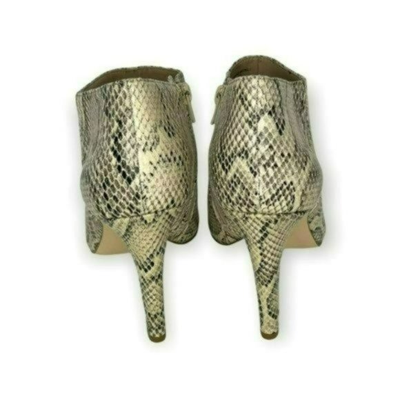 Charles Jourdan Retro Beige Paris Valentine Snakeskin Stiletto Boots Size 9 - Picture 8 of 13